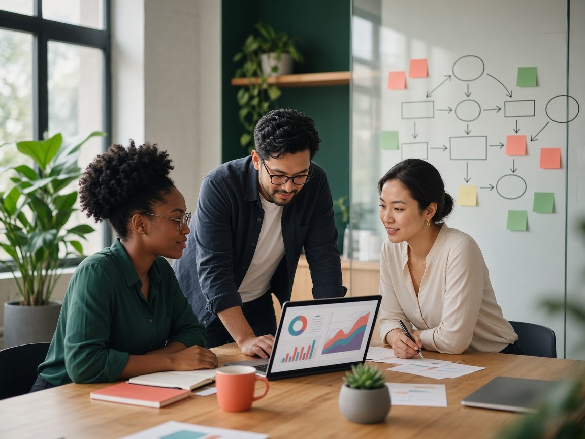 JOVIO team planning a connected digital marketing strategy